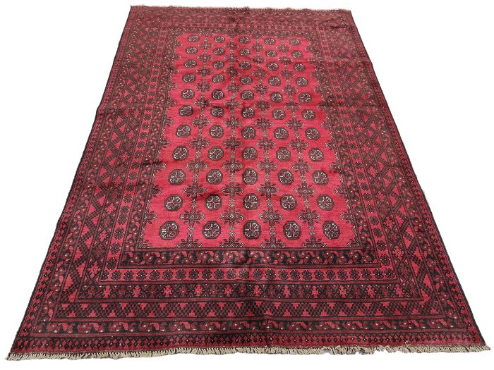 Red Afghan Carpet
