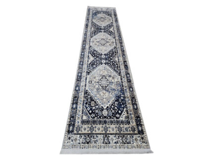 4 meter Grey and navy Runner