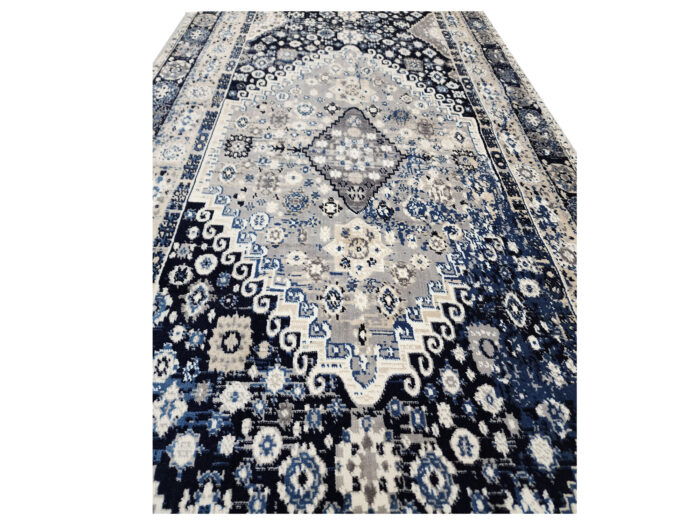 4 meter Grey and navy Runner