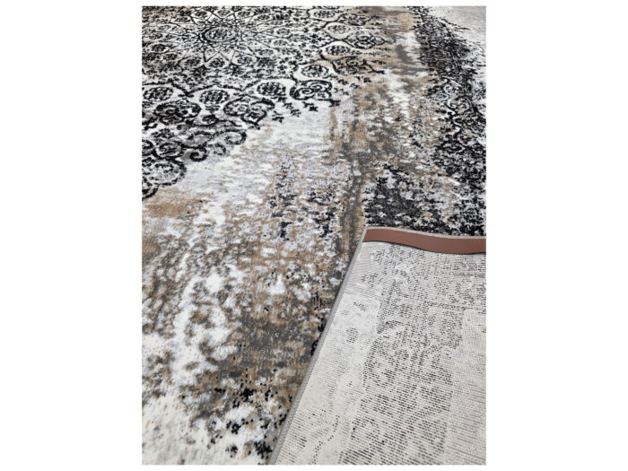 Grey And Black VIntage Carpet